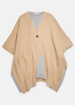 Wool and Cashmere Double-Face Cape