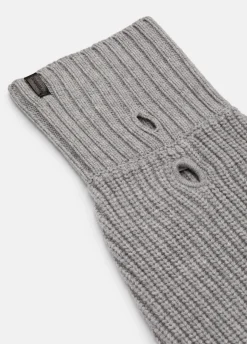 Wool and Cashmere Shaker-Stitch Dog Sweater