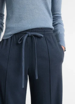 Wool-Blend Drawstring Pull-On Pant