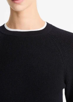 Wool-Cashmere Double-Neck Sweater