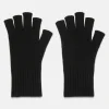 Wool-Cashmere Rib-Knit Fingerless Glove